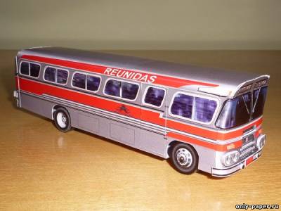 Модель автобуса Eliziario Antigo из бумаги/картона