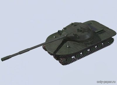 Модель тяжелого танка Объект 279 из бумаги/картона