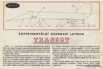 Сборная бумажная модель / scale paper model, papercraft Experimentalni dopravni etour Transot (ABC 1970-22) 