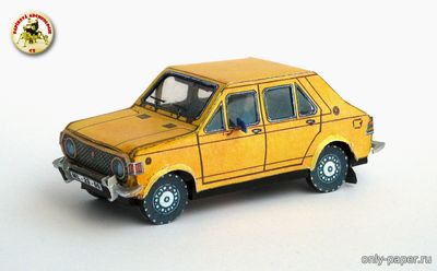 Модель автомобиля Zastava 1100 из бумаги/картона