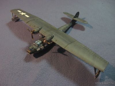 Модель самолета Consolidated PBY Catalina из бумаги/картона