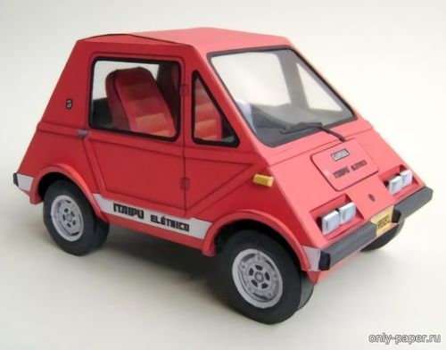 Модель автомобиля Gurgel Itaipu E-150 из бумаги/картона