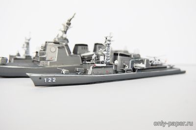 Сборная бумажная модель / scale paper model, papercraft Эскадренный миноносец типа «Хацуюки» / DD122 Hatsuyuki class 