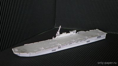 Сборная бумажная модель / scale paper model, papercraft Японский эсминец-вертолётоносец типа «Идзумо» IJN / DDH183 "Izumo" 