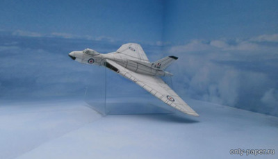 Сборная бумажная модель / scale paper model, papercraft Avro Vulcan (Bruno VanHecke) 