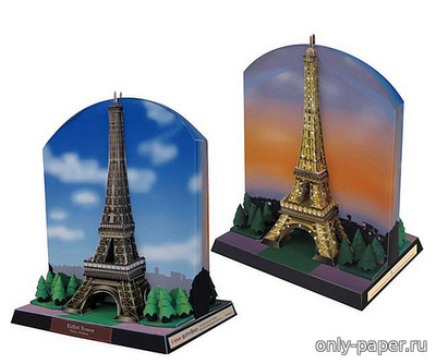 Сборная бумажная модель / scale paper model, papercraft Эйфелева башня / Tour Eiffel / Eiffel Tower 