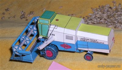 Сборная бумажная модель / scale paper model, papercraft Fortschritt E 512 (ABC 1970-23) 