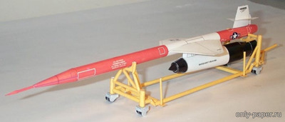Сборная бумажная модель / scale paper model, papercraft Lockheed AQM-60 Kingfisher (Ed Bertschy) 