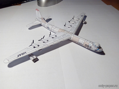Сборная бумажная модель / scale paper model, papercraft Convair RB-36 / GRB-36D Peacemaker (Bruno VanHecke - Matis) 