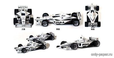 Сборная бумажная модель / scale paper model, papercraft Formula Nippon 2005 Racing Car [Epson Papercraft] 