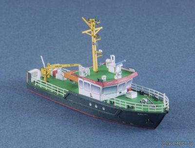 Модель гидрографического судна MV Baltic из бумаги/картона