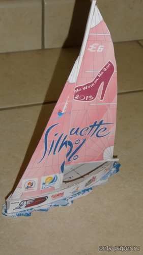 Сборная бумажная модель / scale paper model, papercraft Яхта "Элиот" 
