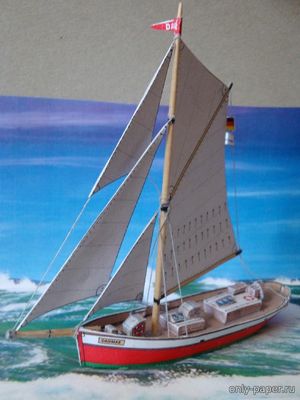 Сборная бумажная модель / scale paper model, papercraft Haikutter Dagmar Aaen (MDK) 