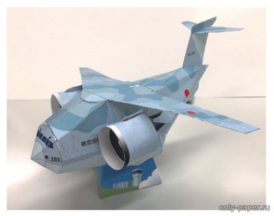 Сборная бумажная модель / scale paper model, papercraft Kawasaki C-2 