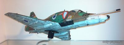 Сборная бумажная модель / scale paper model, papercraft McDonnell Douglas A-4F Skyhawk (Yoavhozmi) 