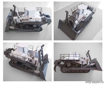 Сборная бумажная модель / scale paper model, papercraft Liebherr PR 776 
