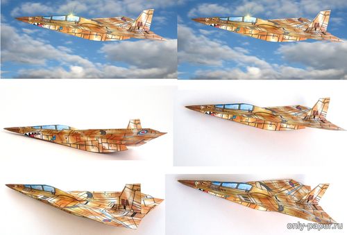 Сборная бумажная модель / scale paper model, papercraft Tornado G.R. Mk. 1 (ABC 1992-10) 