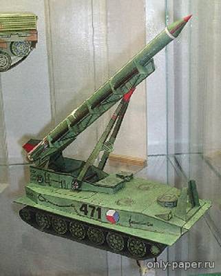 Сборная бумажная модель / scale paper model, papercraft Тактический ракетный комплекс "Луна" / Taktický raketonosič [ABC 9/1981] 