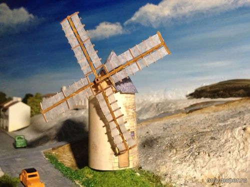 Сборная бумажная модель / scale paper model, papercraft Ветряная мельница / Moulin à vent 