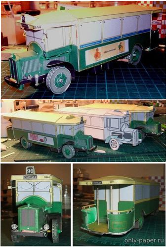 Сборная бумажная модель / scale paper model, papercraft Renault TN6 (Denis) 