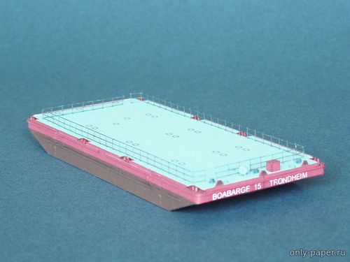 Сборная бумажная модель / scale paper model, papercraft BOA Barge 15 (Paper Shipwright) 