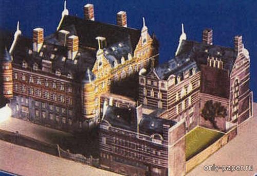 Сборная бумажная модель / scale paper model, papercraft Скотленд-Ярд / Scotland Yard (YPS Nr. 83-86) 