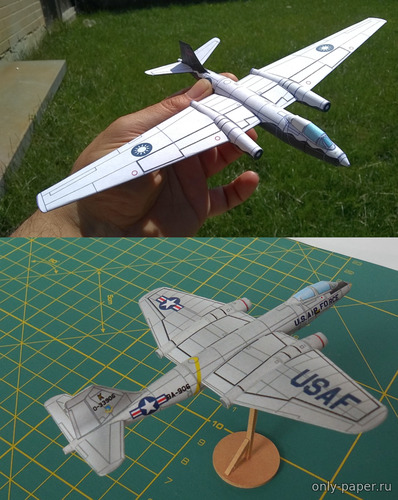 Сборная бумажная модель / scale paper model, papercraft English Electric Canberra / Martin B-57 Canberra (9 вариантов) (Bruno VanHecke - Carlos Ferreira) 