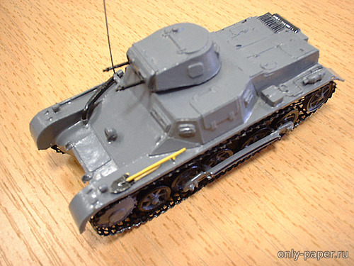 Сборная бумажная модель / scale paper model, papercraft PzKpfw I Ausf B (Serezasmodels) 