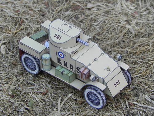 Сборная бумажная модель / scale paper model, papercraft Lanchester Armored Car (Fiddlers Green) 