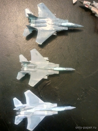 Сборная бумажная модель / scale paper model, papercraft McDonnell Douglas F-15 Eagle (Bruno VanHecke - Carlos Ferreira) 