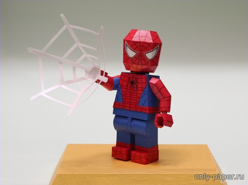 Сборная бумажная модель / scale paper model, papercraft Человек-Паук Лего / LEGO Spider-Man 