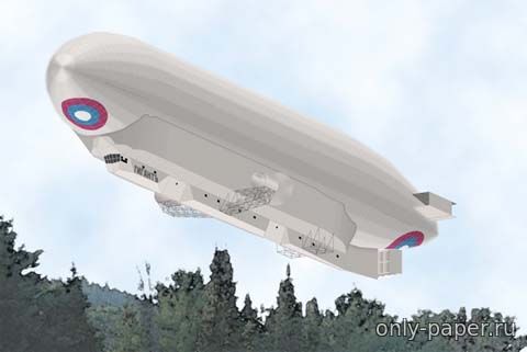 Сборная бумажная модель / scale paper model, papercraft Imperial Russian Airship Giant (Currell Graphics) 