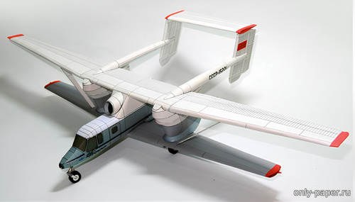 Модель самолета PZL M-15 Belphegor из бумаги/картона