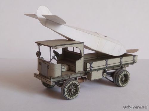 Сборная бумажная модель / scale paper model, papercraft Пятитонный грузовик "Гарфорд" 