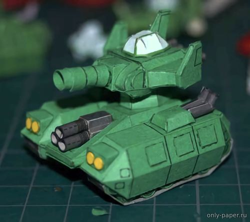 Модель SD HT-01B Magella Attack Tank из бумаги/картона