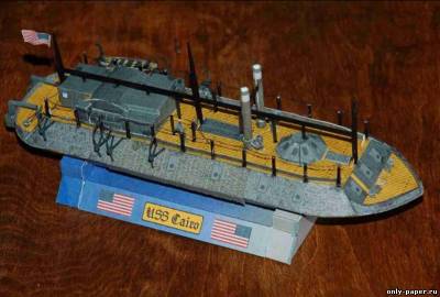 Сборная бумажная модель / scale paper model, papercraft BG-01 USS Cairo (Models n' Moore) 