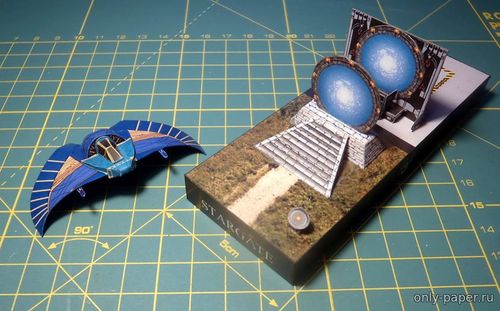 Сборная бумажная модель / scale paper model, papercraft Stargate SG1 set (PR Models) 