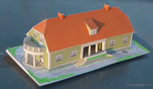 Сборная бумажная модель / scale paper model, papercraft Norrgarden / Северная ферма (из к/ф "Земляничная поляна") 