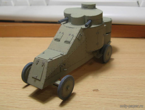 Модель бронеавтомобиля Мгебров-Уайт из бумаги/картона