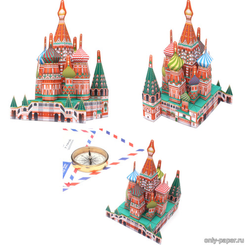 Сборная бумажная модель / scale paper model, papercraft Собор Василия Блаженного / Saint Basil’s Cathedral 