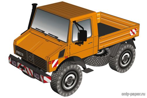Сборная бумажная модель / scale paper model, papercraft Mercedes-Benz Unimog U 1000 (HMV) 