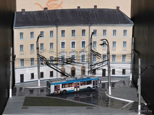 Сборная бумажная модель / scale paper model, papercraft Фрагмент городской улицы (Mungojerrie) 