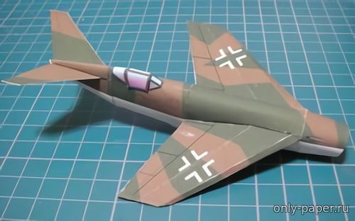 Модель самолета Messerschmitt P.1106 из бумаги/картона