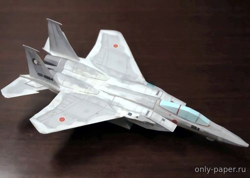 Сборная бумажная модель / scale paper model, papercraft McDonnell Douglas F-15J (Летающая модель) [Ojimak] 