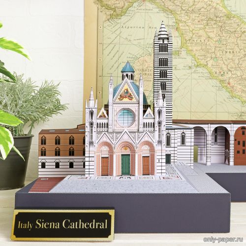 Сборная бумажная модель / scale paper model, papercraft Сиенский собор / Siena Cathedral (Canon) 