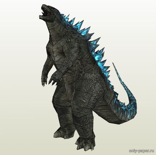 Сборная бумажная модель / scale paper model, papercraft Король Годзилла / King Godzilla 