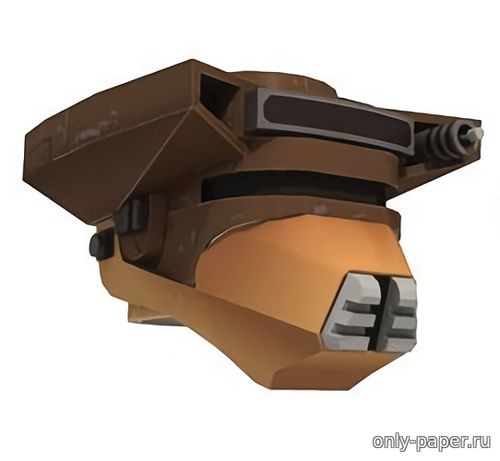 Сборная бумажная модель / scale paper model, papercraft Шлем Боуша / Boushh Helmet (Star Wars) 