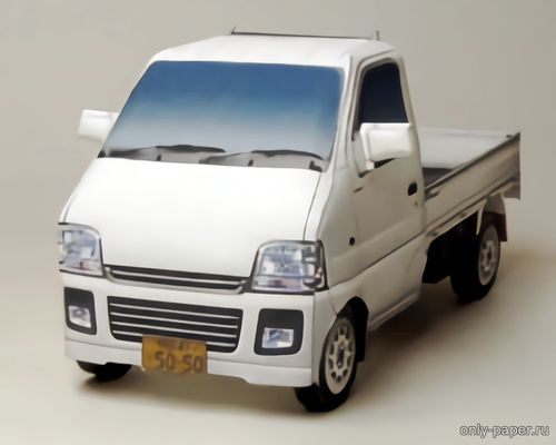 Модель автомобиля Suzuki Carry Turbo из бумаги/картона