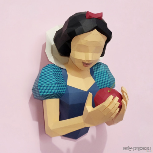 Сборная бумажная модель / scale paper model, papercraft Белоснежка / Snow White 