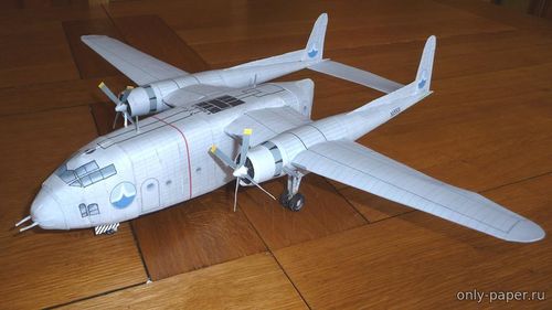Сборная бумажная модель / scale paper model, papercraft Fairchild C119G Flying Boxcar (раскраска из к/ф The Flight of the Phoenix) 